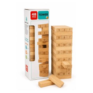 Jeu de Tour en Bois 48 Pièces